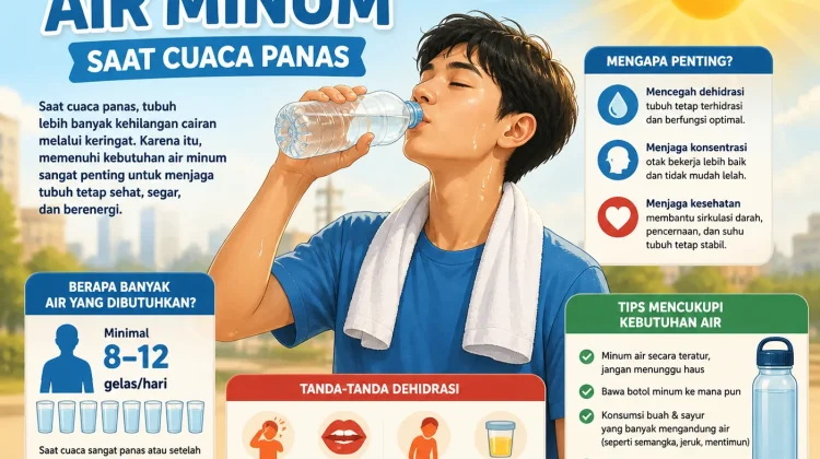 Kebutuhan Air Minum saat Cuaca Panas