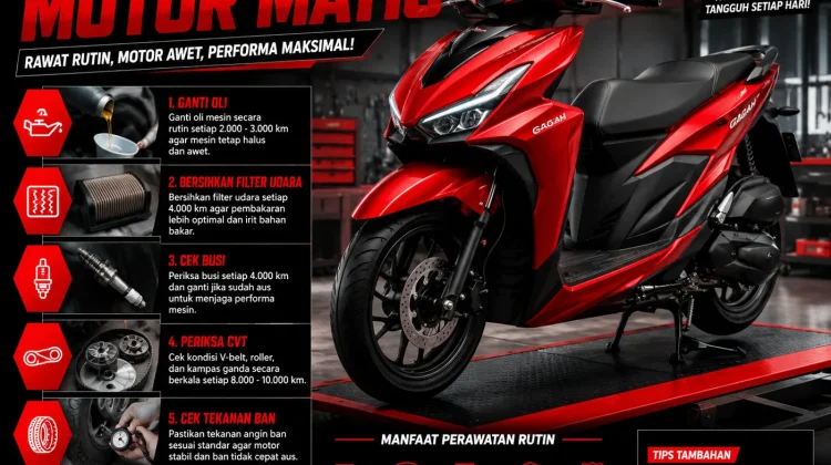 10 Tips Perawatan Motor Matic agar Awet dan Tetap Nyaman Digunakan