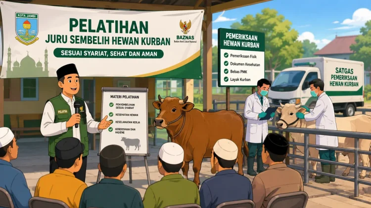 Pemkot Jambi Latih Juru Sembelih dan Perketat Pemeriksaan Hewan Kurban