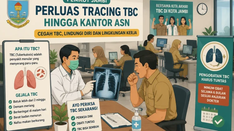 Pemkot Jambi Intensifkan Tracing TBC hingga Kantor ASN dan OPD