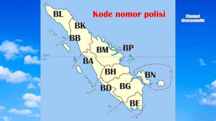 Plat Kendaraan di Pulau Sumatera dari Berbagai Provinsi