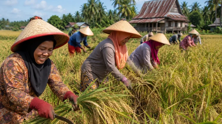 Tradisi “Ngetam” di Jambi, Gotong Royong Panen Padi yang Mulai Jarang Diketahui