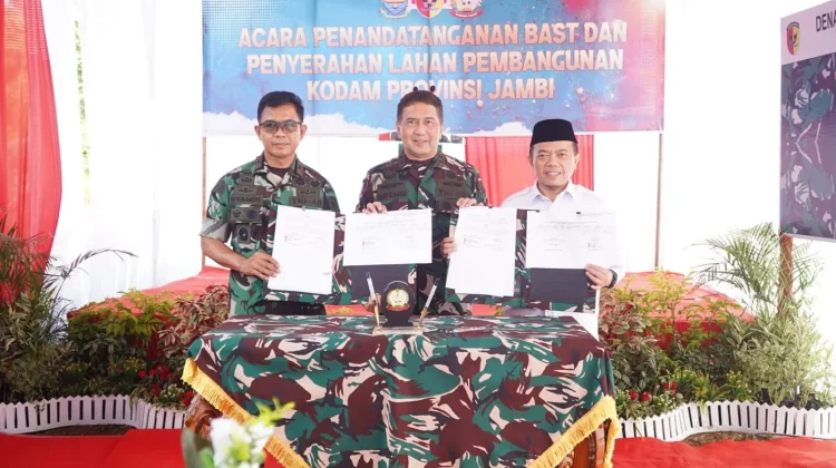 Hibah Lahan untuk Pembangunan KODAM Provinsi Jambi