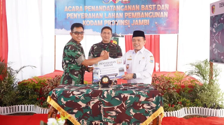 Pangdam XX Apresiaasi Jinah Tanah Pemprov Jambi