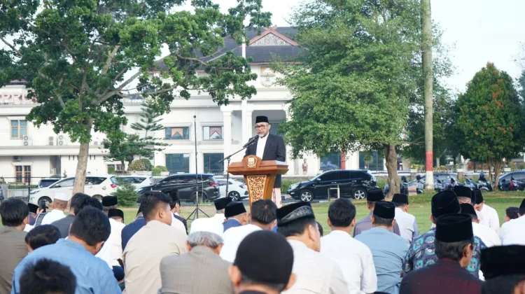 Pemprov Jambi Gelar Sholat Idul Adha di Lapangan Kantor Gubernur