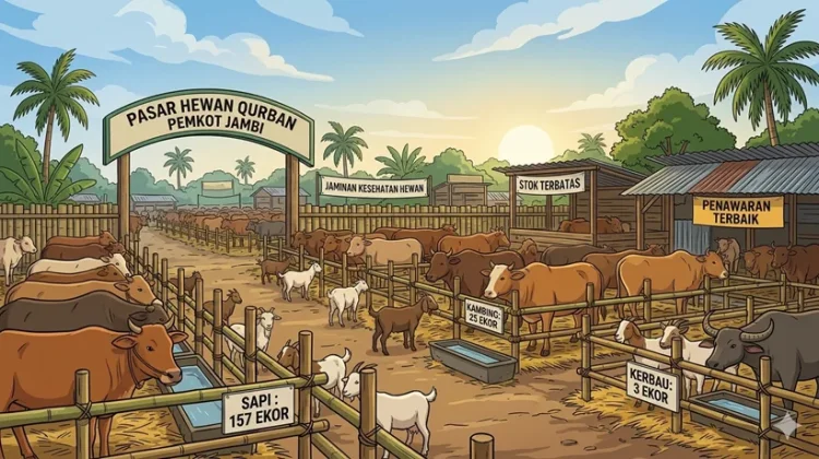 Pemkot Jambi Sembelih 16 Sapi Kurban, Bagikan 1.645 Kupon ke Warga