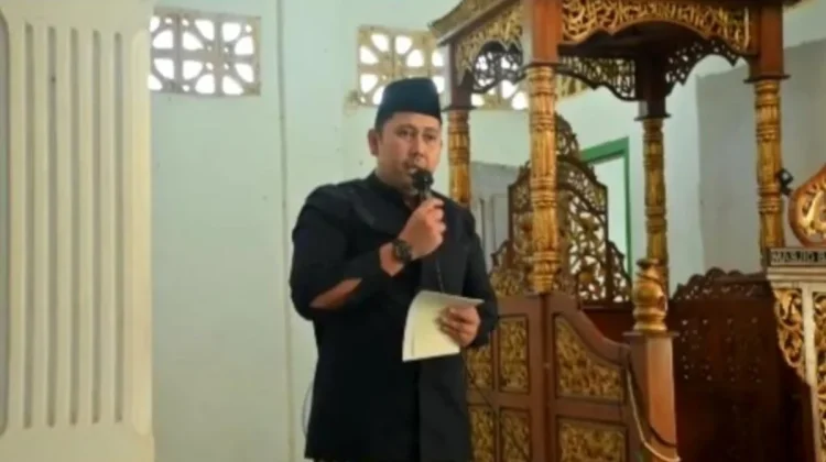 Bupati Merangin M. Syukur sholat Idul Adha di Desa Durian Lencah