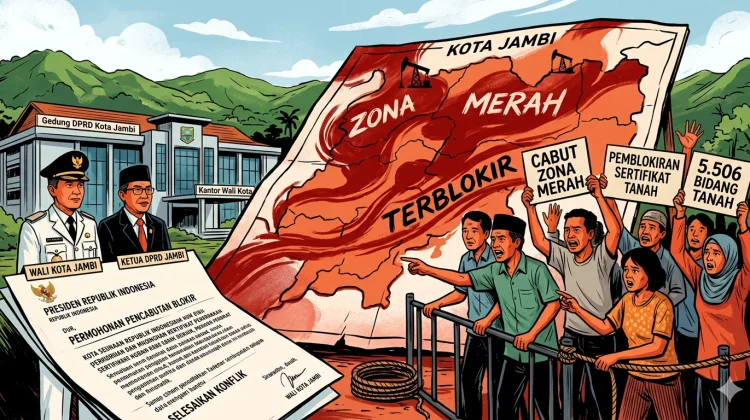 Warga Korban Zona Merah di Jambi Demo, Desak Blokir Tanah Dicabut