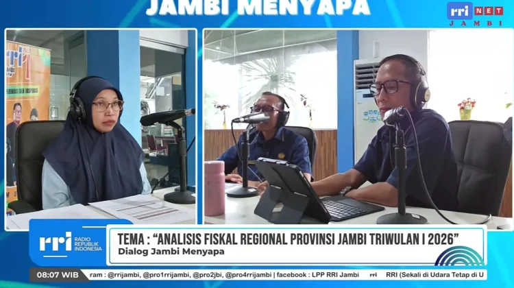 Pendapatan Negara Jambi pada Triwulan I 2026 Tumbuh 80,46 Persen