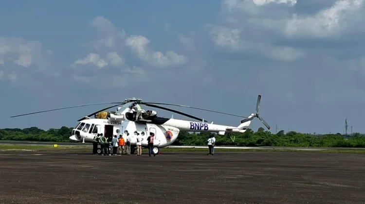 Bantuan Helikopter Patroli dan Waterbombing Telah Tiba di Jambi