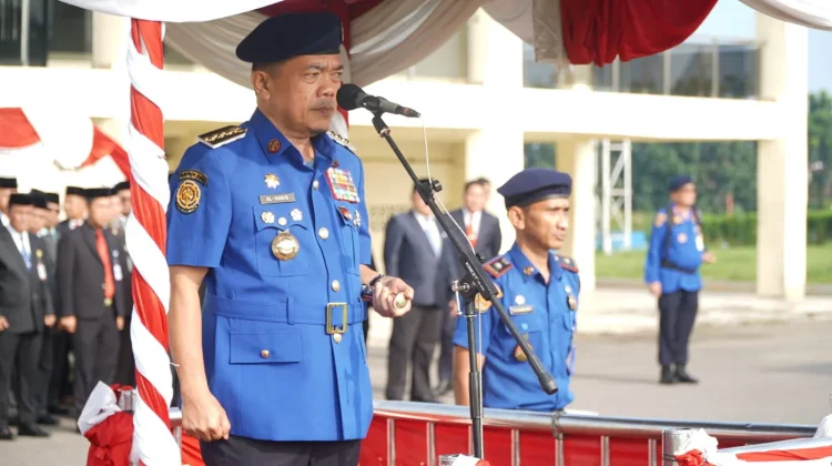 Gubernur Pimpin Upacara HUT Damkar ke-107, Satpol PP ke-76 dan Satlinmas ke-64