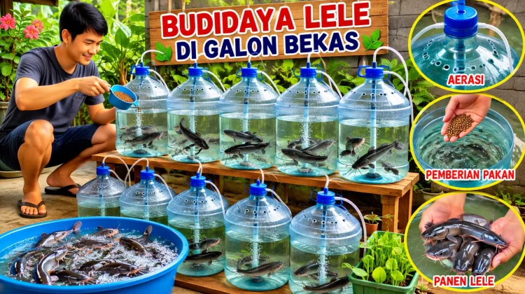 Cara Memelihara Ikan Lele di Galon Bekas