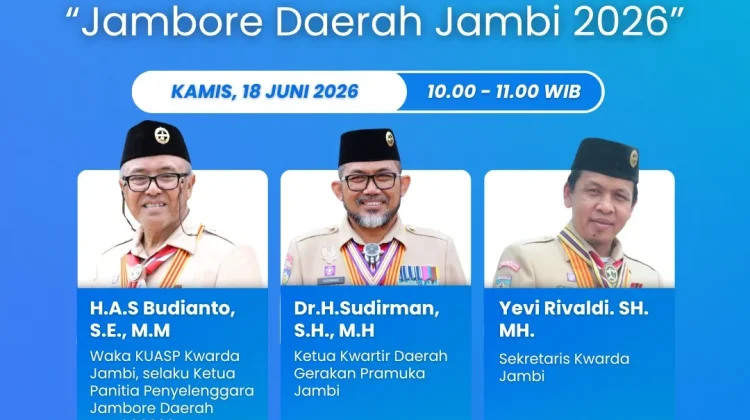 Jambore Daerah Jambi 2026 Digelar 20–25 Juni