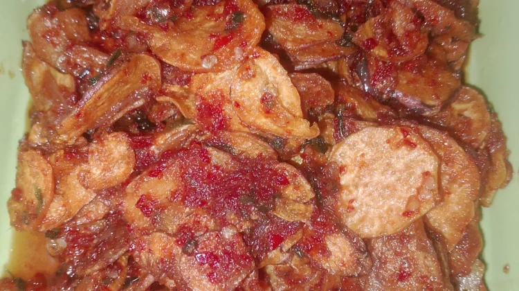 Sambal Ubi Rambat Cabai Merah