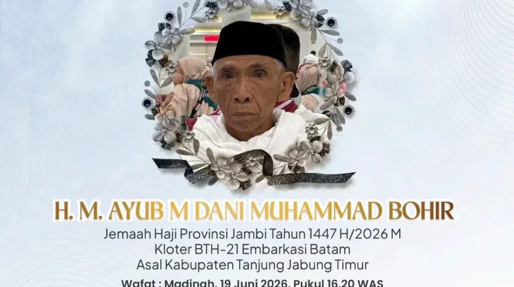 Jemaah Kloter BTH 21 Asal Tanjab Timur H. M Ayub Wafat di Madinah