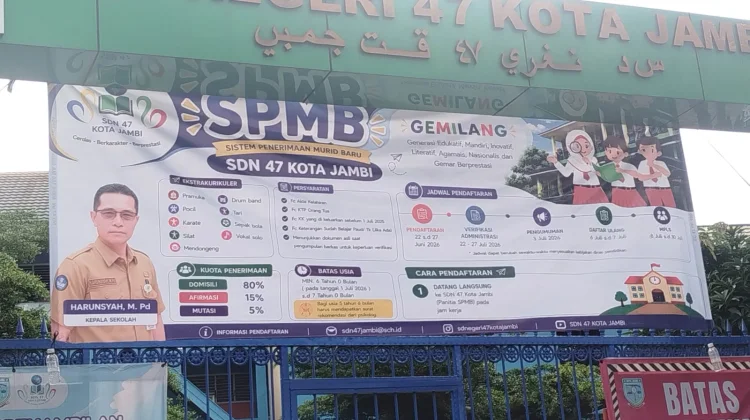 Pendaftaran SPMB Jenjang SD dan SMP di Kota Jambi Dibuka Mulai 22 Juni