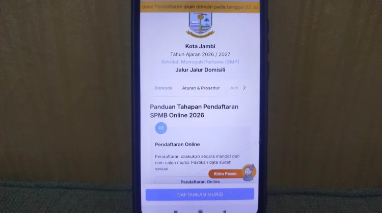 Dinas Pendidikan Kota Jambi Minta Orang Tua Aktif Pantau Status Pendaftaran SPMB
