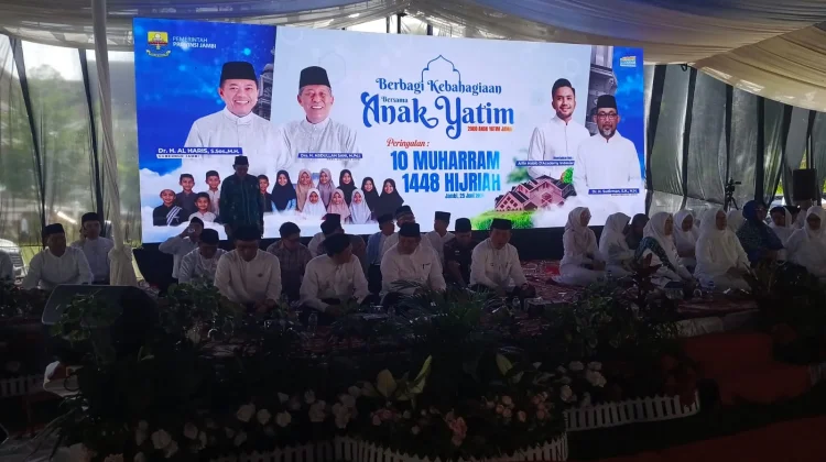 Pemprov Jambi Gelar Lebaran Anak Yatim, 6.703 Anak Terima Santunan di 10 Muharam