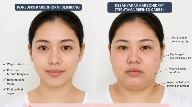 Makan Karbo Bikin Muka Puffy, Emang iya?