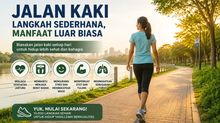Jalan Kaki 30 Menit, Cara Sederhana Menjaga Kesehatan di tengah Kesibukan