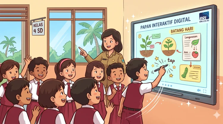 Hampir 100 Persen SD dan SMP di Batang Hari Terima Papan Digital IFP