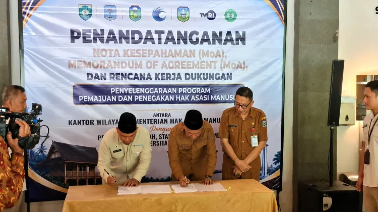Pemkab Sarolangun Teken MoU Perkuat Pemerintahan Berbasis HAM