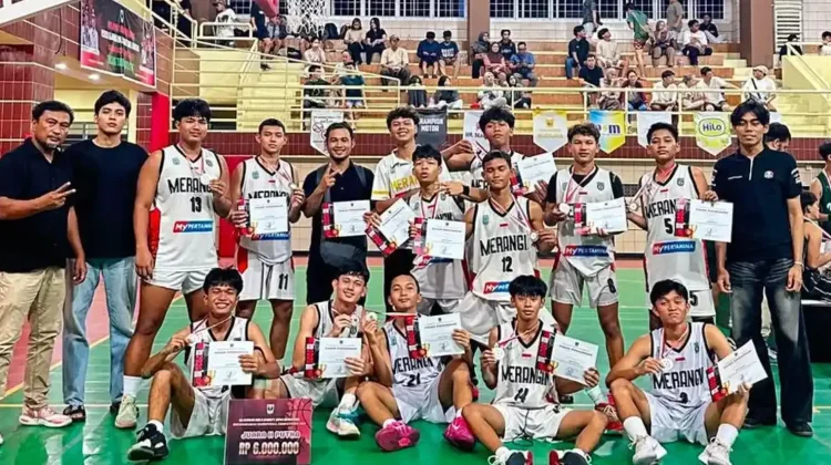 Tim Basket Merangin Raih Juara Dua Kejurnas Sumatera Kategori U-18