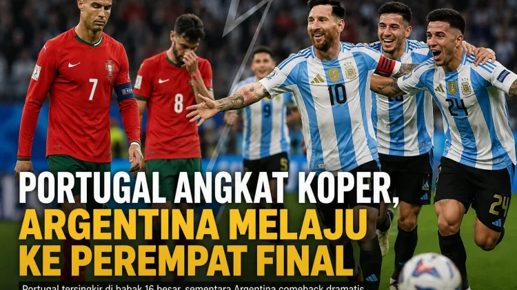 Portugal Angkat Koper, Argentina Melaju ke Perempat Final Piala Dunia 2026