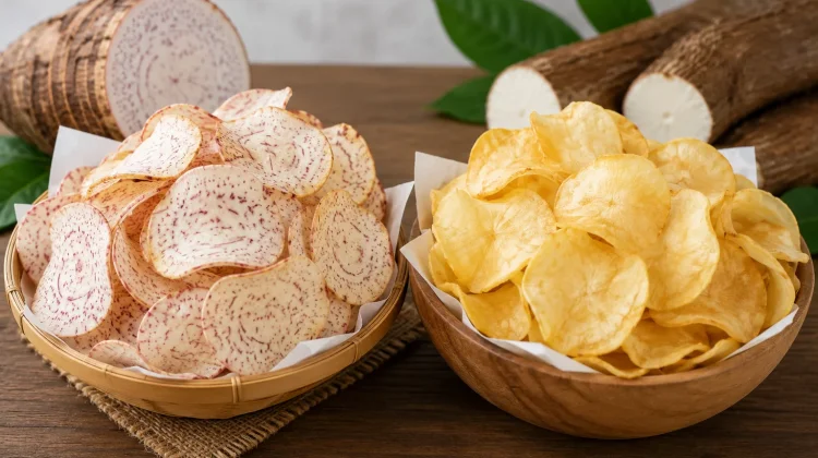Cermat Memilih Keripik Talas dan Keripik Singkong sebagai Camilan