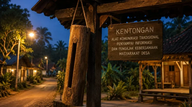 Kentongan Alat Komunikasi Penjaga Kampung sebelum Era Telepon