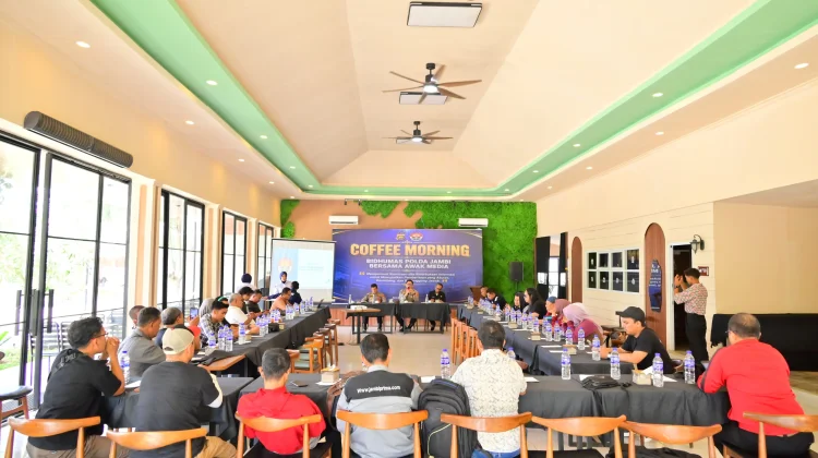 Bidhumas Polda Jambi Gelar Coffee Morning Perkuat Sinergitas Bersama Insan Pers