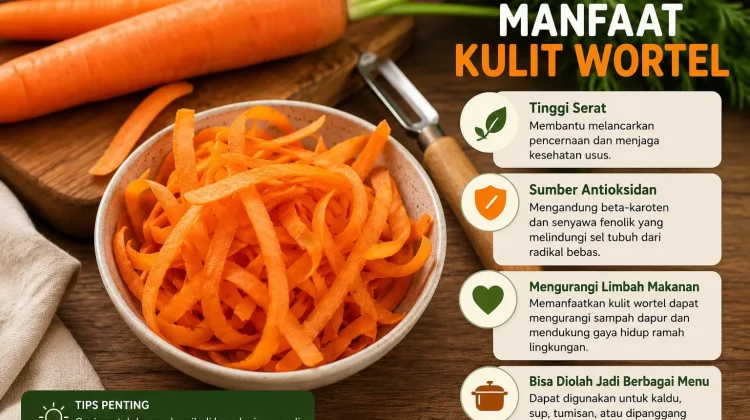Jangan Buang Kulit Wortel Masih Bermanfaat untuk Masakan