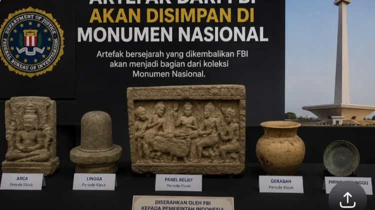 Artefak dari FBI Akan Disimpan di Monumen Nasional