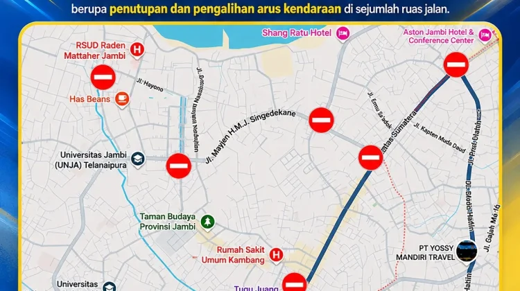 Jalur Alternatif Selama Pelaksanaan Presisi Merdeka Run 2026