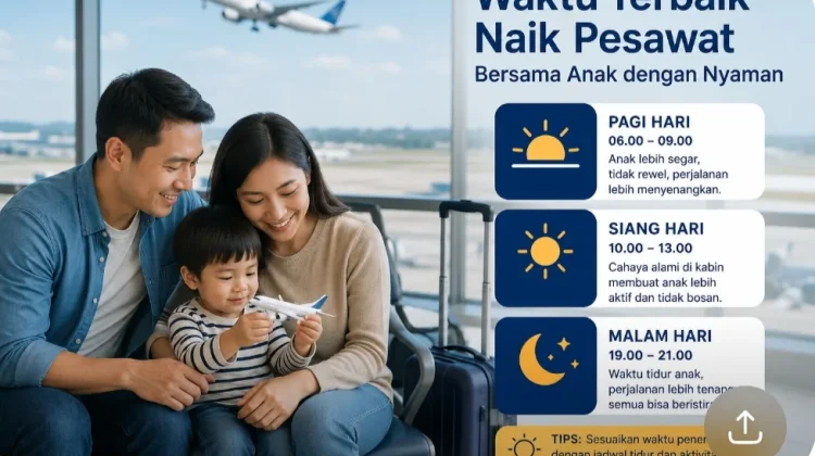 Memilih Waktu Terbaik Naik Pesawat Bersama Anak