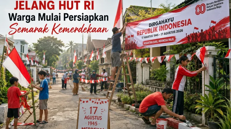 Warga Jambi Mulai Persiapkan Semarak Kemerdekaan RI ke 81