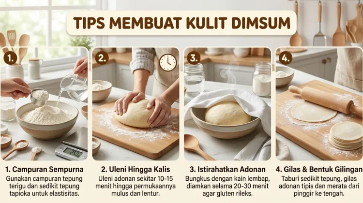 Resep Kulit Dimsum Anti Gagal dengan Bahan yang Sederhana