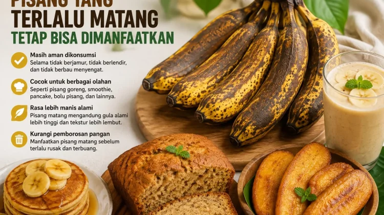 Pisang yang Terlalu Matang Tetap Bisa Dimanfaatkan