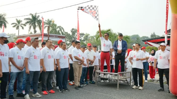 Jalan Santai Meriahkan HUT ke-81 RI, Gubernur Serukan Semangat Kebangsaan