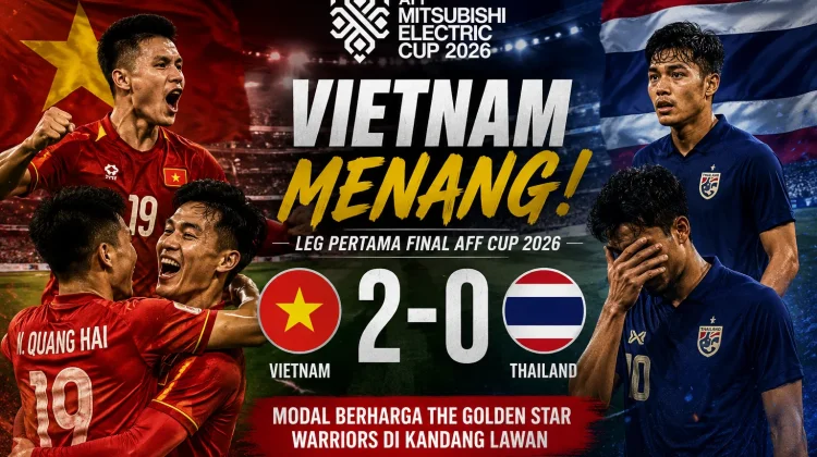 Vietnam Hajar Thailand 2-0 di Leg Pertama Final Piala AFF 2026