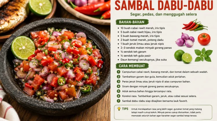 Resep Sambal Dabu-Dabu Segar dan Praktis