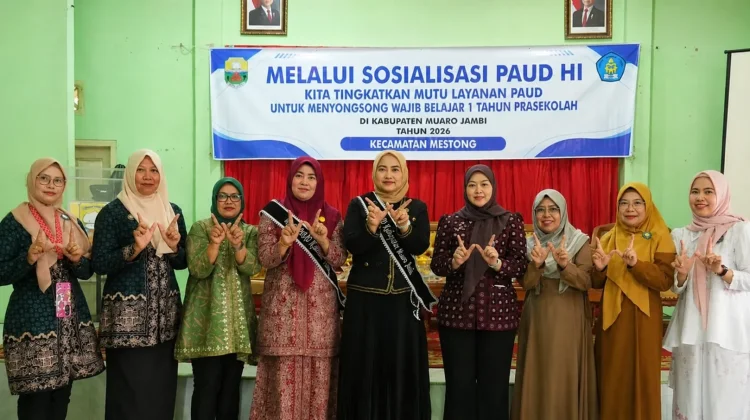 Bunda PAUD Muaro Jambi Sosialisasikan PAUD Holistik Integratif