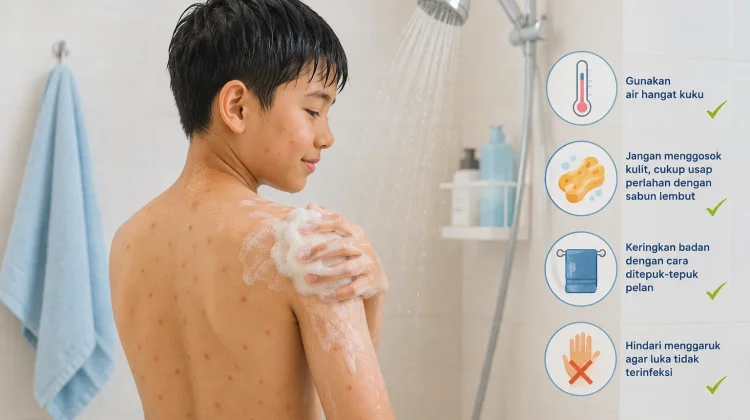 Cacar Air Boleh Mandi? Ini Faktanya