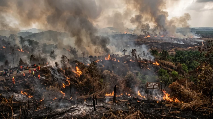Kemarau Panjang, 50 Kasus Karhutla Hanguskan Lahan Muaro Jambi