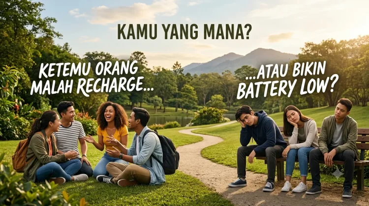 Ketemu Orang Malah Recharge atau Bikin Battery Low? Kamu yang Mana?