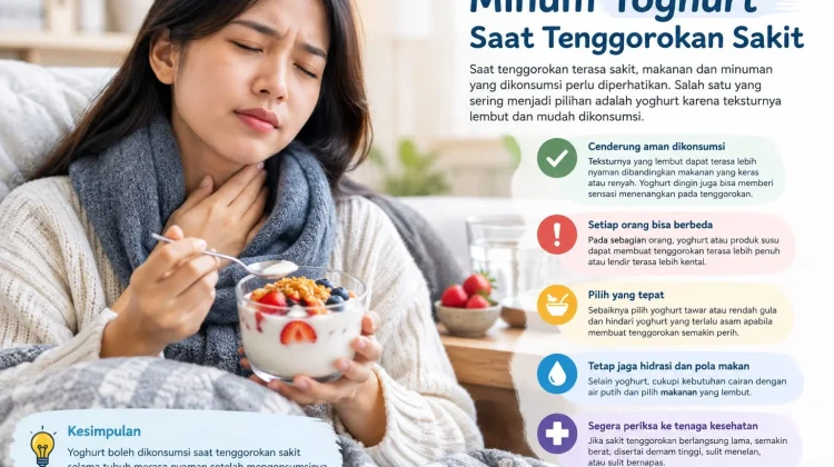 Minum Yoghurt saat Tenggorokan Sakit