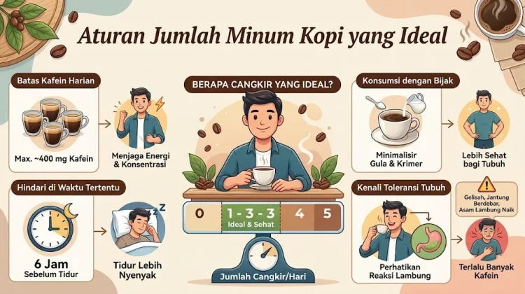 Batas Maksimal Minum Kopi yang Aman bagi Lambung