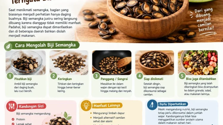 Biji Semangka yang Sering Dibuang ternyata Bisa Dimanfaatkan