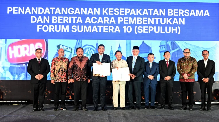 Gubernur Teken MoU Forum Sumatera Sepuluh, Perkuat Sinergi Pembangunan