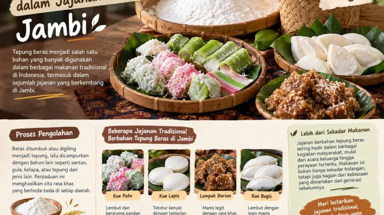 Tepung Beras dalam Jajanan Tradisional Jambi
